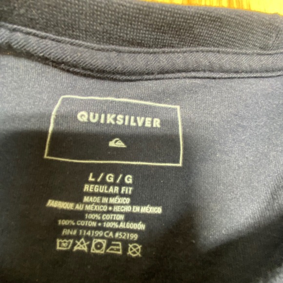 Quiksilver T Shirt Black Men's Large - Picture 3 of 6